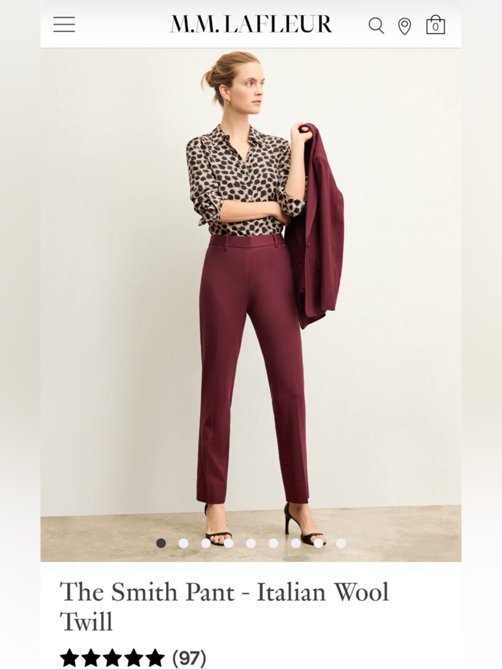 MM LaFleur wool trousers, size 16 excellent condition